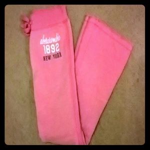 Abercrombie kids pink sweatpants
