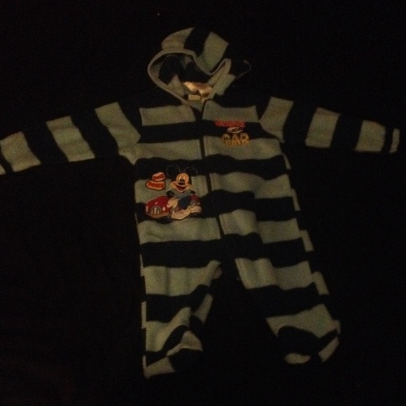 Mickey Mouse hooded onesie