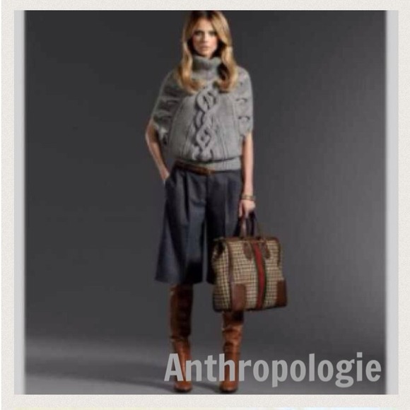 Plaid Anthropologie gauchos