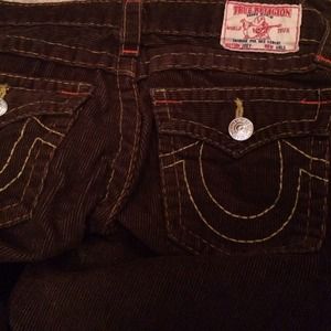 Girls size 14 true religion corduroy pants!