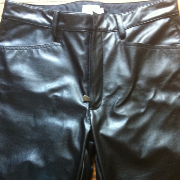 Calvin Klein Faux Leather Pants-NEW! - Picture 2 of 4