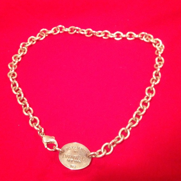 Tiffany plate necklace