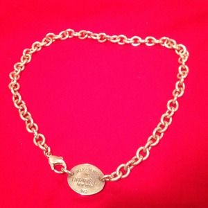 Tiffany plate necklace