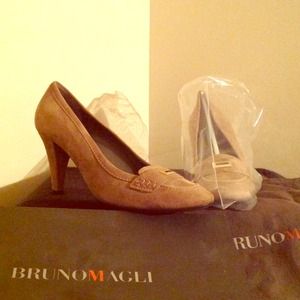 Taupe ** Bruno Magli** Suede Pumps