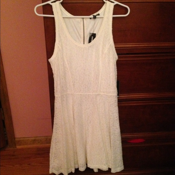 Express lace skater dress