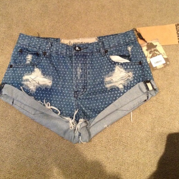 ❌❌TRADED❌❌One teaspoon polka dot shorts - Picture 1 of 4