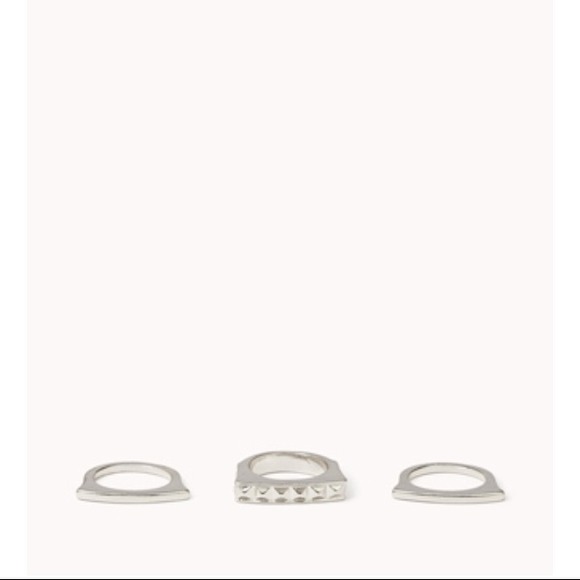 Pyramid Stud Ring Set - Picture 2 of 2