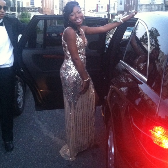 Champagne gold dress