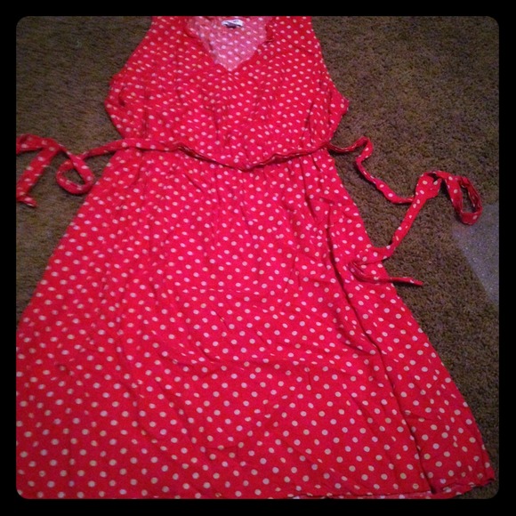 Retro red polka dot dress - Picture 1 of 2