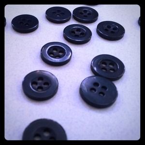50 Black Buttons