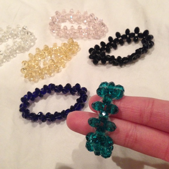 Oval crystal bracelets $6 each