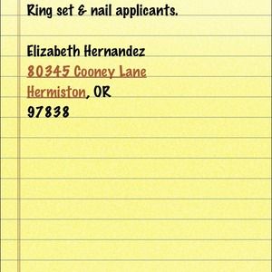 Ring set & nail applicants