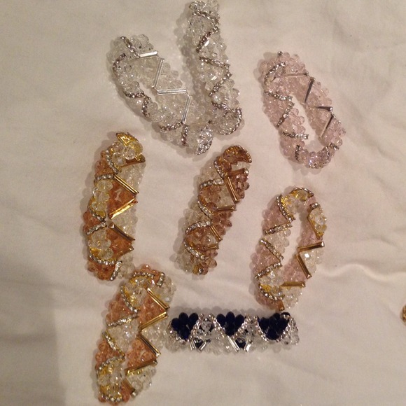 Zigzag crystal bracelet $6 each