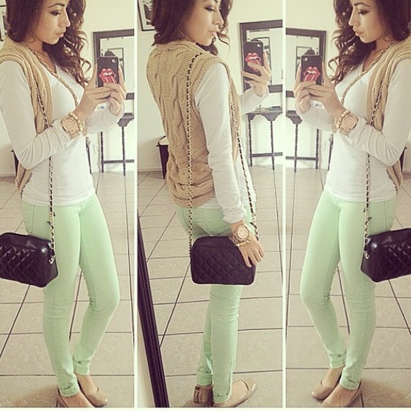 ❌SOLD❌ ✂️PRICE CUT TWICE✂️Mint Green Pants