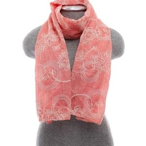 Coral Stitch Overlay Scarf