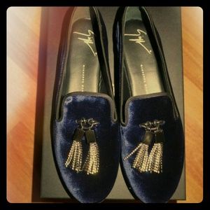 *SOLD* Guiseppe Zanotti Velvet Slippers Loafers