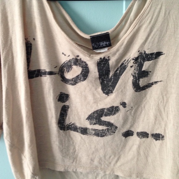 Buckle brand crop top