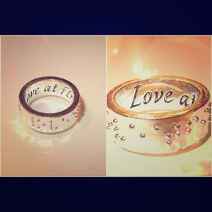 Erica Anenberg "Love at first sight" Braille Ring