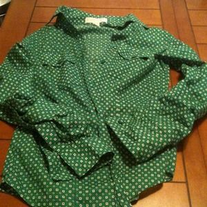 MICHAEL green button up