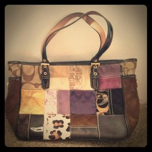 Coach patchwork tote- authentic