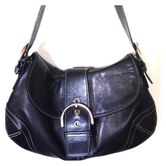 Gorgeous black leather Coach