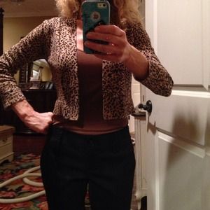 Leopard print sweater