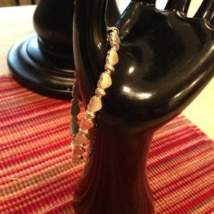 925 Silver Hearts Bracelet