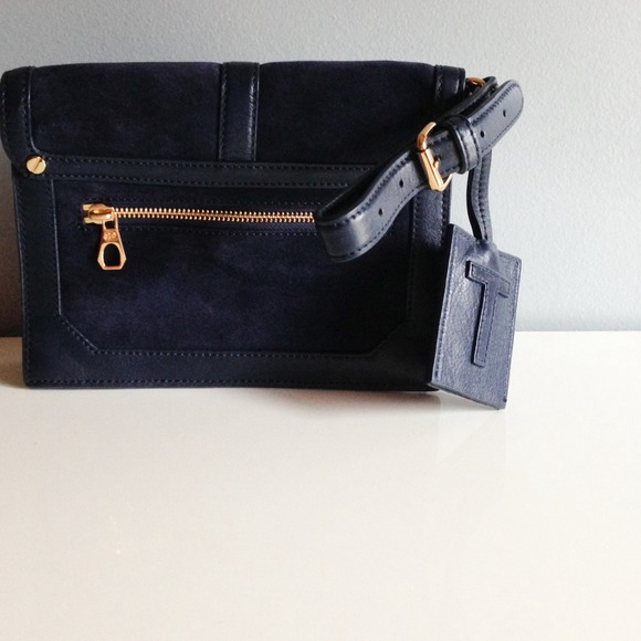 Tory Burch 797 Suede Clutch - Picture 2 of 4
