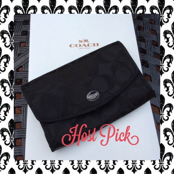 Coach Handbags - Brand NEW COACH Signature Hanging Cosmetic Case