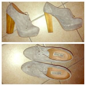 Steve Madden wooden heels.