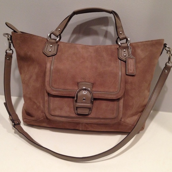 ❌SOLD❌NWT Coach suede satchel/tote