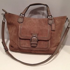 ❌SOLD❌NWT Coach suede satchel/tote