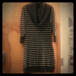 Charcoal Grey and Light Grey Dress