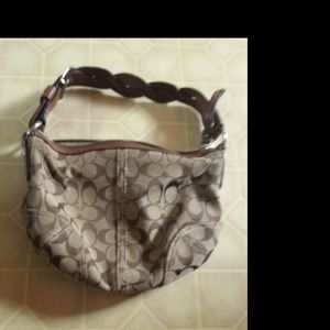 Authentic brown coach bag