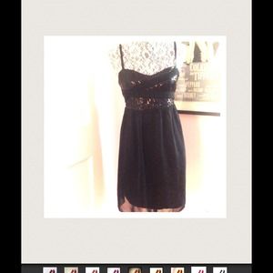 American Rag sequin and chiffon cocktail dress