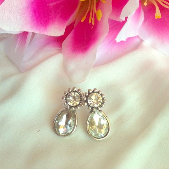 Cookie Lee Accessories - ⛔️BUNDLED⛔️Stunning Large Glass Earrings