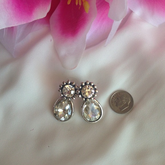 ⛔️BUNDLED⛔️Stunning Large Glass Earrings - Picture 4 of 4