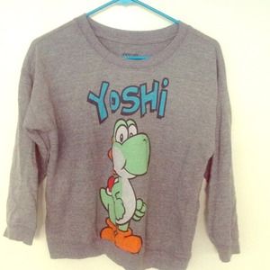 🎉HOST PICK🎉 NWOT super mario YOSHI sweatshirt