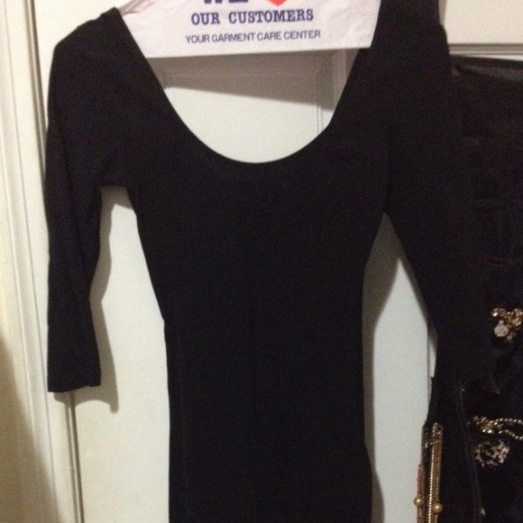 A sexy black dress