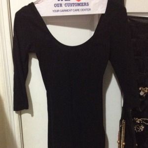 A sexy black dress