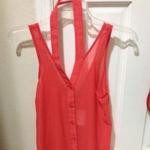 Peachy orange top