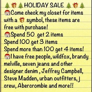 BOGO sale, bundle discounts, free items, cheap!