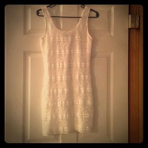 White lace dress