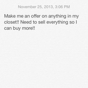 Make me an offer on everything!
