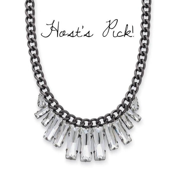 Cookie Lee Jewelry - 💝HP!! Crystal Noir Statement Necklace