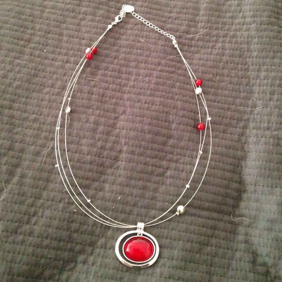 Red amulet necklace