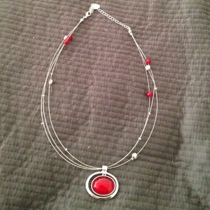 Red amulet necklace