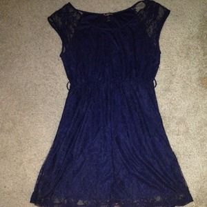 Gorgeous navy blue lace dress