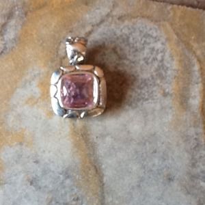 Purple stone pendent.