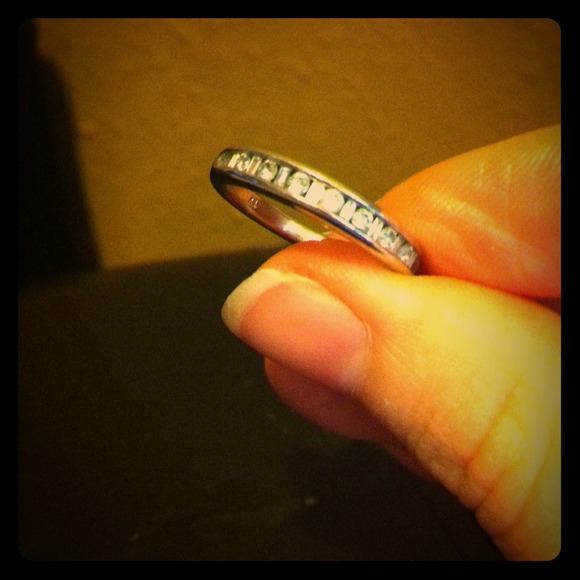 Real diamond wedding band.
